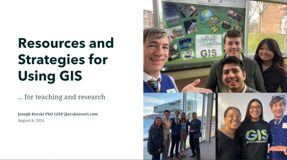 Resources and Strategies for Using GIS